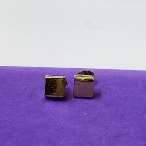 💛 Vintage Avon Gold Plated Square Earrings